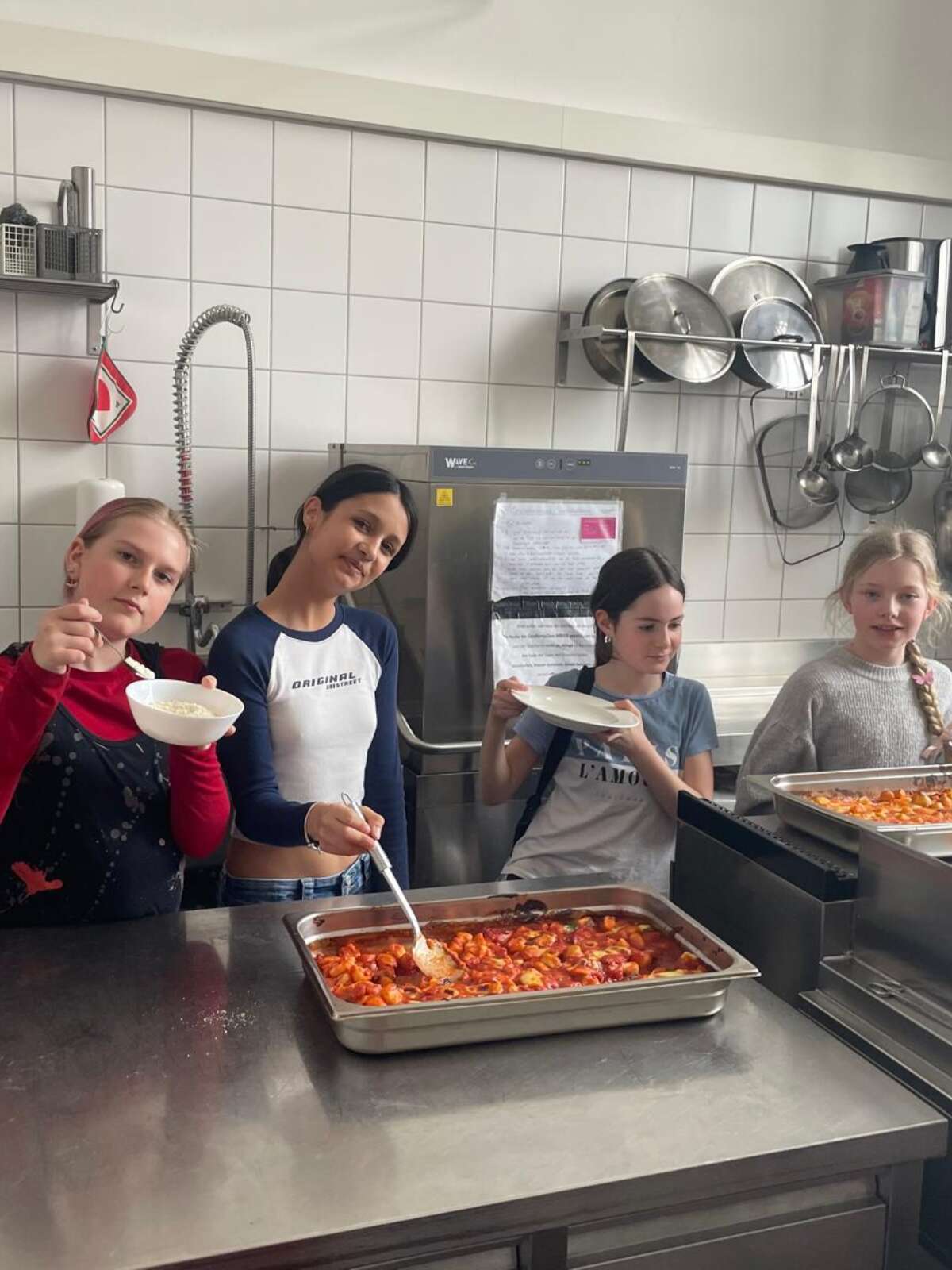 Kochen in der Italienisch-Gruppe